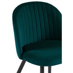 Стул на металлокаркасе Gabi 1 green / black в Краснокамске - krasnokamsk.mebel24.online | фото 4