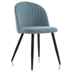 Стул на металлокаркасе Gabi 1 light blue / black в Краснокамске - krasnokamsk.mebel24.online | фото