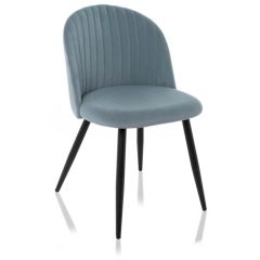 Стул на металлокаркасе Gabi 1 light blue / black в Краснокамске - krasnokamsk.mebel24.online | фото 2