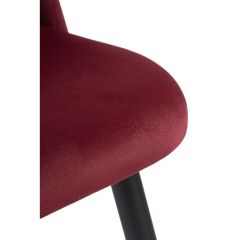 Стул на металлокаркасе Gabi 1 wine red / black в Краснокамске - krasnokamsk.mebel24.online | фото 5