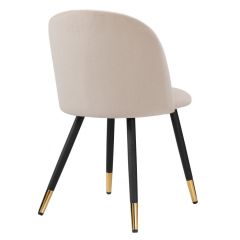 Стул на металлокаркасе Gabi beige / black / gold в Краснокамске - krasnokamsk.mebel24.online | фото 2