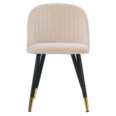 Стул на металлокаркасе Gabi beige / black / gold в Краснокамске - krasnokamsk.mebel24.online | фото 3