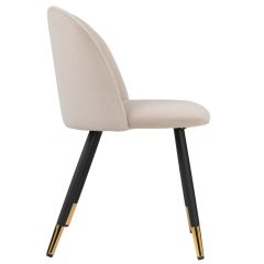 Стул на металлокаркасе Gabi beige / black / gold в Краснокамске - krasnokamsk.mebel24.online | фото 4