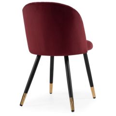 Стул на металлокаркасе Gabi wine red / black в Краснокамске - krasnokamsk.mebel24.online | фото 4