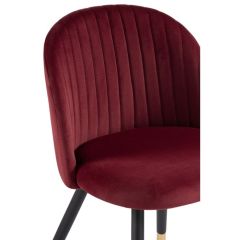 Стул на металлокаркасе Gabi wine red / black в Краснокамске - krasnokamsk.mebel24.online | фото 5