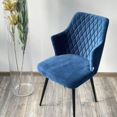 Стул HERMAN 360 град. СИНИЙ #29, велюр / черный каркас М-City в Краснокамске - krasnokamsk.mebel24.online | фото