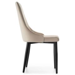 Стул на металлокаркасе Kora beige / black в Краснокамске - krasnokamsk.mebel24.online | фото 3