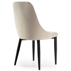 Стул на металлокаркасе Kora beige / black в Краснокамске - krasnokamsk.mebel24.online | фото 4