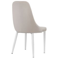 Стул на металлокаркасе Kora white / beige в Краснокамске - krasnokamsk.mebel24.online | фото 4