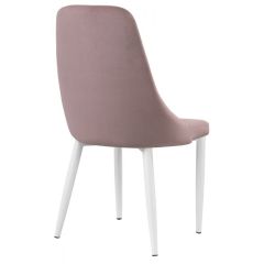 Стул на металлокаркасе Kora white / light purple в Краснокамске - krasnokamsk.mebel24.online | фото 4