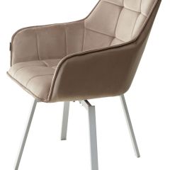 Стул MAVERICK 360 град. поворот. BLUVEL-40 BEIGE/ белый каркас, М-City в Краснокамске - krasnokamsk.mebel24.online | фото 8