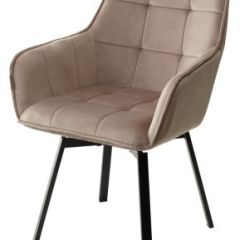 Стул MAVERICK 360 град. поворот. BLUVEL-40 BEIGE/ черный каркас, М-City в Краснокамске - krasnokamsk.mebel24.online | фото