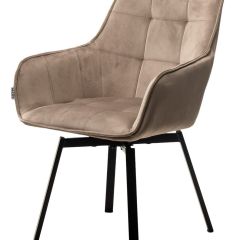 Стул MAVERICK 360 град. поворот. BLUVEL-40 BEIGE/ черный каркас, М-City в Краснокамске - krasnokamsk.mebel24.online | фото 4