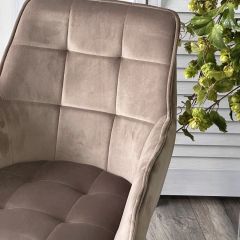 Стул MAVERICK 360 град. поворот. BLUVEL-40 BEIGE/ черный каркас, М-City в Краснокамске - krasnokamsk.mebel24.online | фото 6