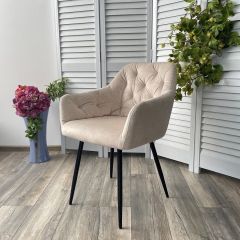 Стул PERU PK6015-06 BEIGE античный бежевый, велюр M-City в Краснокамске - krasnokamsk.mebel24.online | фото 2