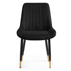 Стул на металлокаркасе Seda 1 black / gold / black в Краснокамске - krasnokamsk.mebel24.online | фото 2