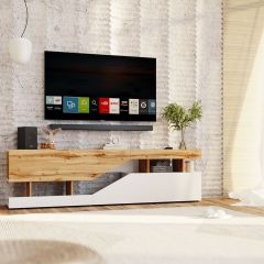 Тумба под ТВ НКМ Дубай секция №4 в Краснокамске - krasnokamsk.mebel24.online | фото 3