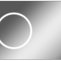 Зеркало Eclipse 100 black с подсветкой Sansa (SE1032Z) в Краснокамске - krasnokamsk.mebel24.online | фото 1