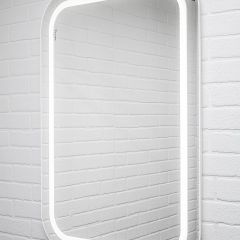 Зеркало Elis 100 white с подсветкой Sansa (SEe1045Z) в Краснокамске - krasnokamsk.mebel24.online | фото 3