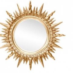 Зеркало круглое золото (1810(1) в Краснокамске - krasnokamsk.mebel24.online | фото 1