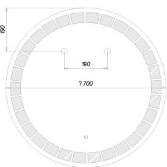 Зеркало Маскат 700х700 с подсветкой Домино (GL7057Z) в Краснокамске - krasnokamsk.mebel24.online | фото 6