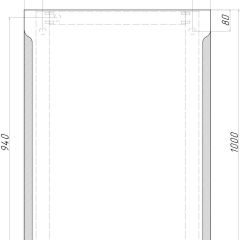 Зеркало Оттава 1000х700 с подсветкой Домино (GL7028Z) в Краснокамске - krasnokamsk.mebel24.online | фото 8