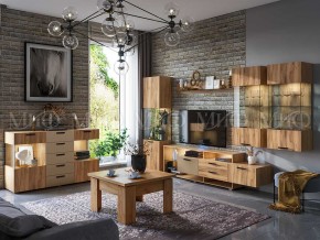 АЛТЕЯ Пенал Стекло (Дуб крафт) в Краснокамске - krasnokamsk.mebel24.online | фото 3