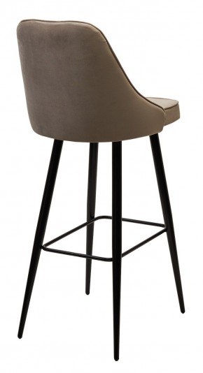 Барный стул NEPAL-BAR БЕЖЕВЫЙ #5, велюр/ черный каркас (H=78cm) М-City в Краснокамске - krasnokamsk.mebel24.online | фото 2