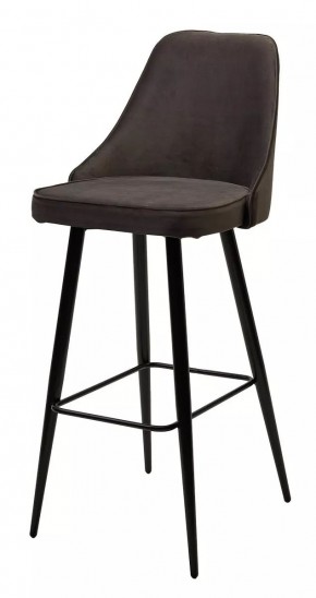 Барный стул NEPAL-BAR ГРАФИТ #14, велюр/ черный каркас (H=78cm) М-City в Краснокамске - krasnokamsk.mebel24.online | фото 1