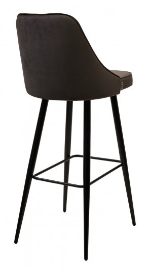 Барный стул NEPAL-BAR ГРАФИТ #14, велюр/ черный каркас (H=78cm) М-City в Краснокамске - krasnokamsk.mebel24.online | фото 2