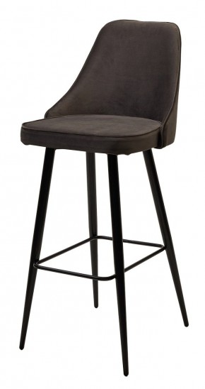 Барный стул NEPAL-BAR ГРАФИТ #14, велюр/ черный каркас (H=78cm) М-City в Краснокамске - krasnokamsk.mebel24.online | фото 4