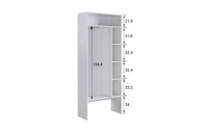 БАСКО Прихожая К11 (графит) в Краснокамске - krasnokamsk.mebel24.online | фото 6