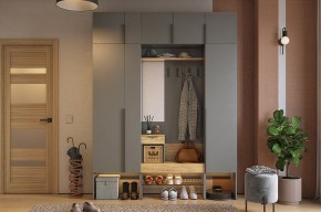 БАСКО Прихожая К9 (графит) в Краснокамске - krasnokamsk.mebel24.online | фото 2