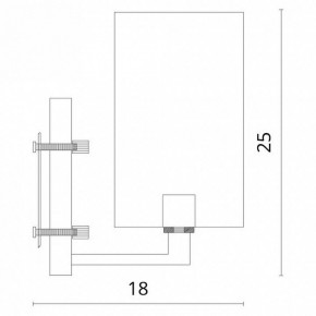 Бра Divinare Porta 5933/01 AP-1 в Краснокамске - krasnokamsk.mebel24.online | фото 3