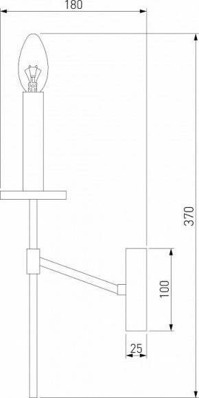 Бра Eurosvet Anders 60142/1 хром в Краснокамске - krasnokamsk.mebel24.online | фото 2