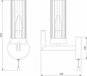 Бра Eurosvet Arganie 60133/1 латунь в Краснокамске - krasnokamsk.mebel24.online | фото 3