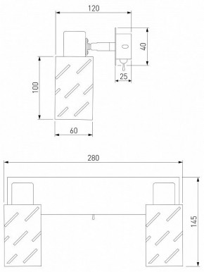 Бра Eurosvet Fente 20090/2 белый/хром в Краснокамске - krasnokamsk.mebel24.online | фото 5