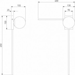 Бра Eurosvet Fredo 40034/1 латунь в Краснокамске - krasnokamsk.mebel24.online | фото 4