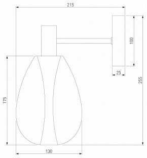 Бра Eurosvet Magma 60175/1 латунь в Краснокамске - krasnokamsk.mebel24.online | фото 3