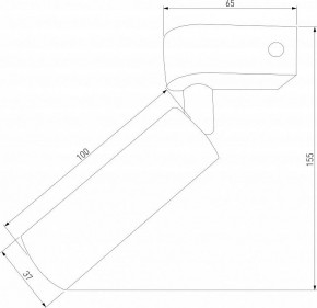 Бра Eurosvet Pitch 20143/1 LED черный в Краснокамске - krasnokamsk.mebel24.online | фото 2