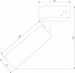 Бра Eurosvet Pitch 20143/1 LED латунь в Краснокамске - krasnokamsk.mebel24.online | фото