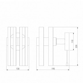 Бра Eurosvet Spada 70116/1 черный в Краснокамске - krasnokamsk.mebel24.online | фото 4