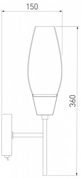 Бра Eurosvet Thalia 60140/1 сатин-никель в Краснокамске - krasnokamsk.mebel24.online | фото 3