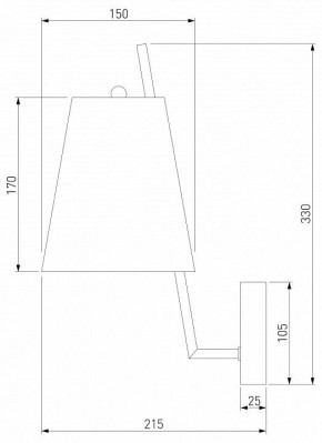 Бра Eurosvet Topanga 60173/1 латунь в Краснокамске - krasnokamsk.mebel24.online | фото 5