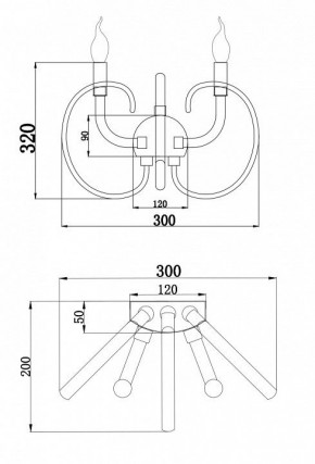 Бра Maytoni Atlanta MOD051WL-02TR в Краснокамске - krasnokamsk.mebel24.online | фото 3