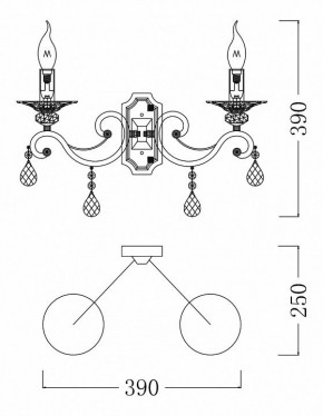 Бра Maytoni Grace ARM247-02-G в Краснокамске - krasnokamsk.mebel24.online | фото 4