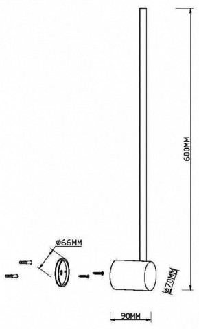Бра Maytoni Light stick MOD237WL-L6BS3K в Краснокамске - krasnokamsk.mebel24.online | фото 4