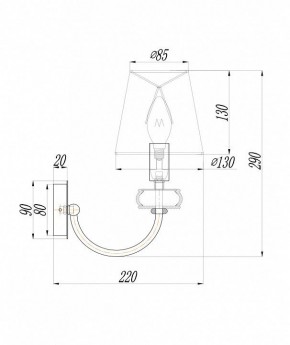 Бра Maytoni Roma ARM006WL-01G в Краснокамске - krasnokamsk.mebel24.online | фото 3