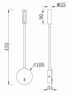 Бра Maytoni Stem C035WL-L3B3K в Краснокамске - krasnokamsk.mebel24.online | фото 7