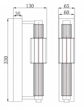 Бра Maytoni Verticale MOD308WL-L9CH3K в Краснокамске - krasnokamsk.mebel24.online | фото 3